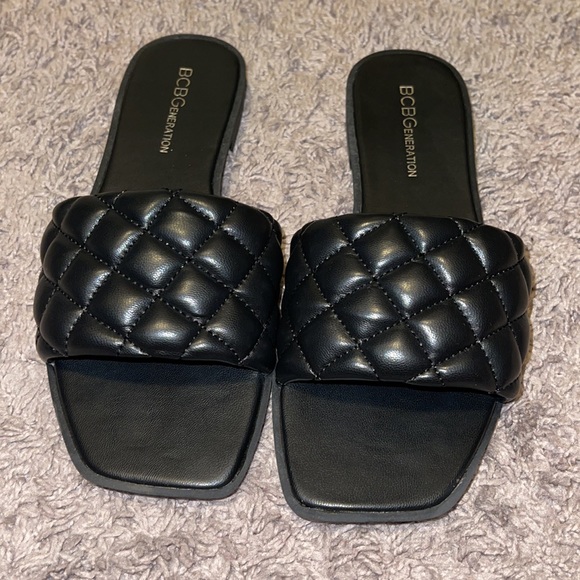 Quilted sandals sz6 - Picture 2 of 3